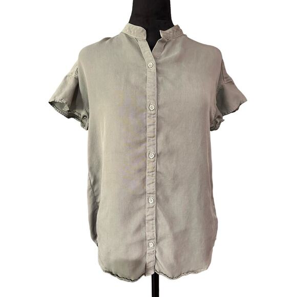 Cloth & Stone | Size: XSmall | Flutter Sleeve button front‎ blouse - Picture 1 of 12